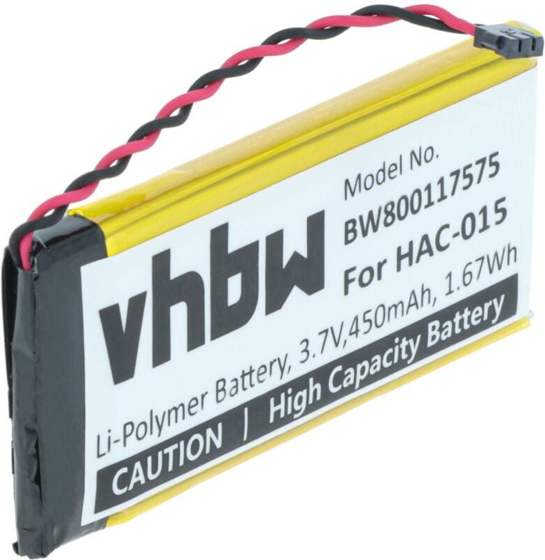 Vhbw - Akku kompatibel mit Nintendo Switch HAC-015, HAC-016, HAC-A-JCL-C0, HAC-A-JCR-C0 Gamepad Controller (450mAh, 3,7V...