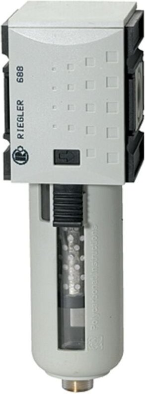 Aktivkohlefilter »futura«, PC-Behälter u. Schutzkorb, bg 2, g 3/8 - Riegler