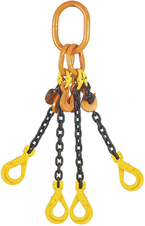 Fervi - Kettenzugstangenanhanger 4-armig 7 mm - 2000 mm - 3150 kg pdc4/7/2