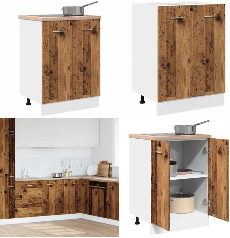 Unterschrank Altholz-Optik 60x46x81,5 cm Holzwerkstoff - Vidaxl