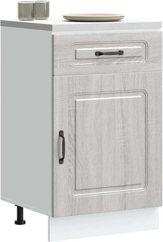 Küchenunterschrank Kalmar Grau Sonoma Holzwerkstoff - Vidaxl