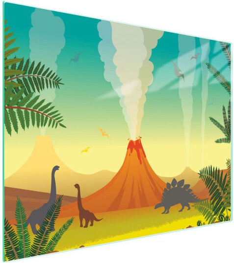 Glasschneidebrett 52x40 Vulkan