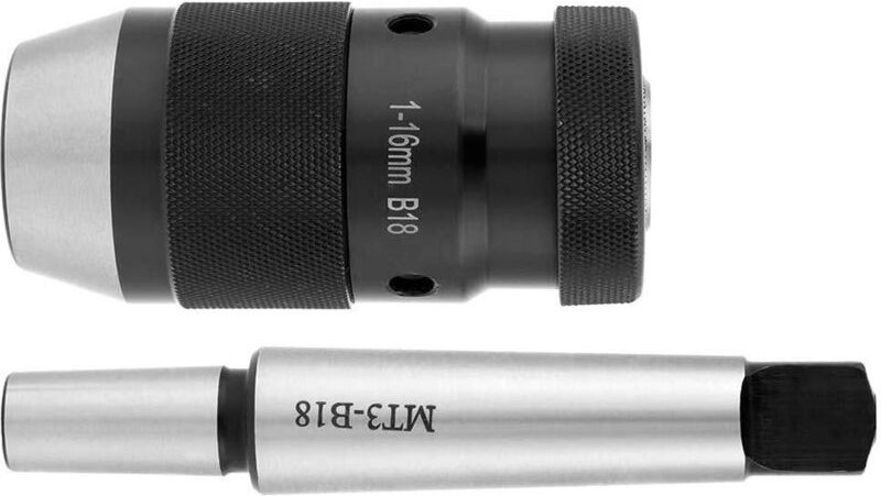 Hochleistungs-Bohrfutter, 1–16 mm schlüsselloses selbstspannendes Bohrfutter, 0,002 Genauigkeit, mit MT3-B18-Aufnahmedor...