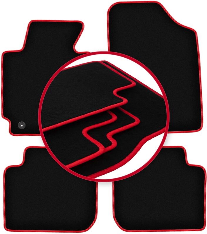 CARLUX-RED Autofußmatten für: Hyundai Elantra V Coupé, Limousine (2010-2016)