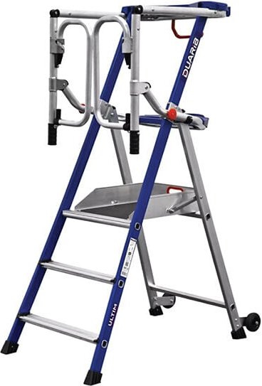 Matisère - Mobile Podestleiter selbsttragend - Maximale Arbeitshöhe 2,52m - PIRLF3-U