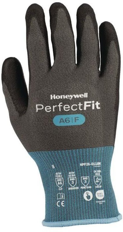 Honeywell - Schnittschutzhandschuhe Perfect Fit® npf 26-0118N Größe 9 blau/schwarz en 388 PSA-Kategorie ii