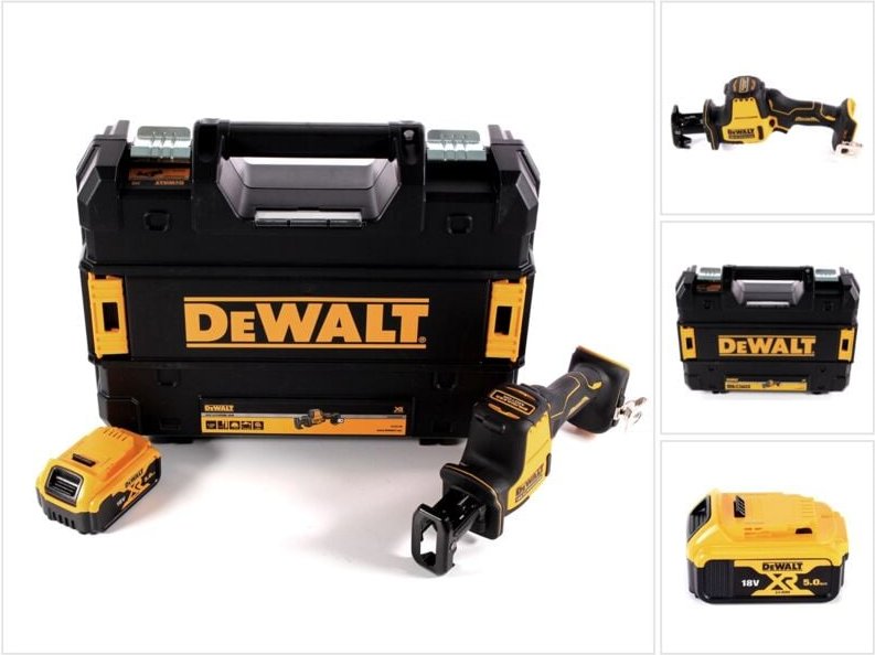Dewalt - dcs 369 nt Akku Säbelsäge 18 v + 1x Akku 5,0 Ah + tstak - ohne Ladegerät