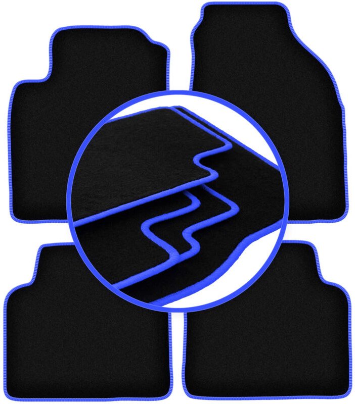 CARLUX-BLUE Autofußmatten für: Hyundai Matrix Minivan (2001-2010)