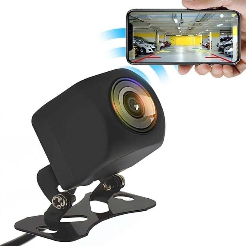 KZQ - Kabellose Auto-Rückfahrkamera, 1080P hd, Nachtsicht, IP68, wasserdicht, 170 Grad breiter Betrachtungswinkel, mit A...