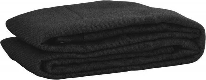 vidaXL Anhängernetz HDPE 3x5 m Schwarz