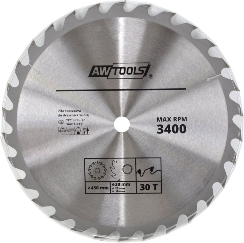 Awtools piła tarczowa widiowa 400x30/22/16x40z