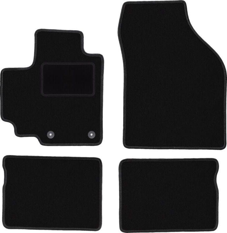Schwarze Veloursmatten für: Suzuki Celerio Fließheck (2014-)