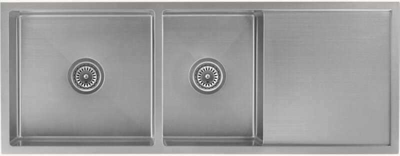 Doppelte Küchenspüle 1180 mm - Edelstahl - Filao