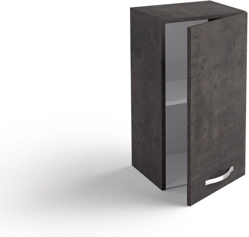 Hängematte Küche 40x33x72 cm aus Lava-Holz mit einer Tür - Massa