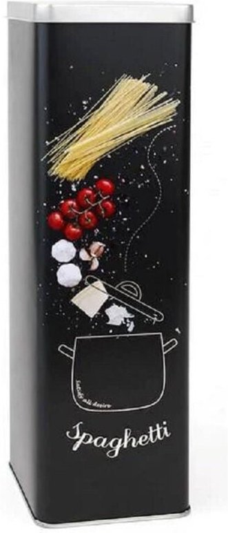 Trade Shop Traesio - Trade Shop - barattent in privilege metal nero 9 x 9 x 30 cm cuisine accessorien -