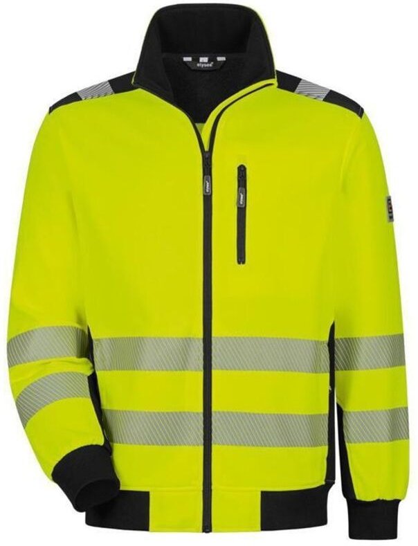 Warnschutz-Sweatjacke Demino 22611 Gr. 2XL leuchtgelb/schwarz - Elysee