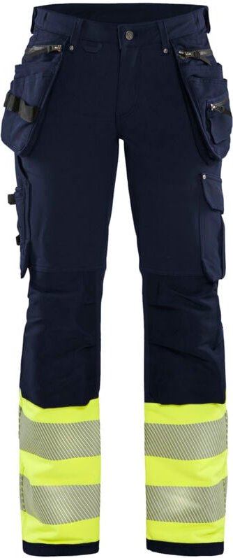 Hochsichtbarer Stretch-Arbeitshose für Damen 4D 7193 - Marine/Gelbfloß M - FR(42) - SE(C40) - Normen