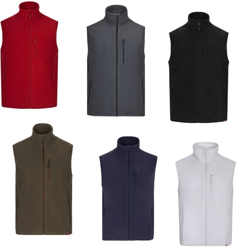 Velilla 105905 Fleece-Arbeitsweste - XXXL - Grau