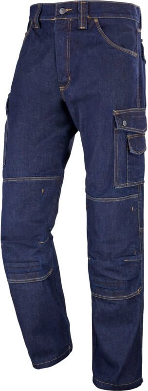Jean'S Multi-Plüsch-Knieklemmen Craft Worker Denim Blau Jeans S - Fr(42)