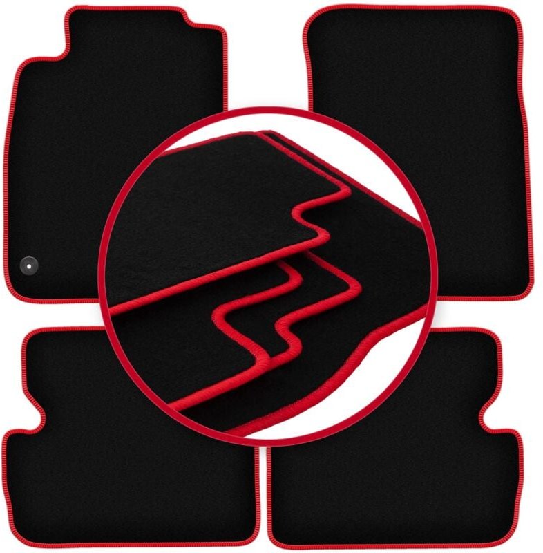 CARLUX-RED Autofußmatten für: Lexus IS II Limousine (2005-2013)