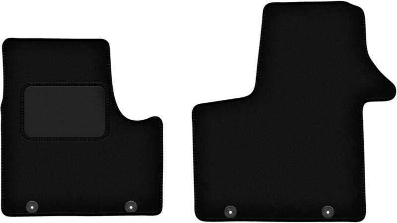 Schwarze Veloursmatten für: Renault Trafic III Kastenwagen (2014-)