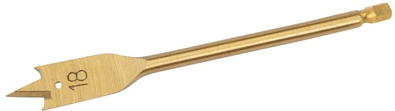 Titanbeschichteter Flachfräsbohrer 18 mm