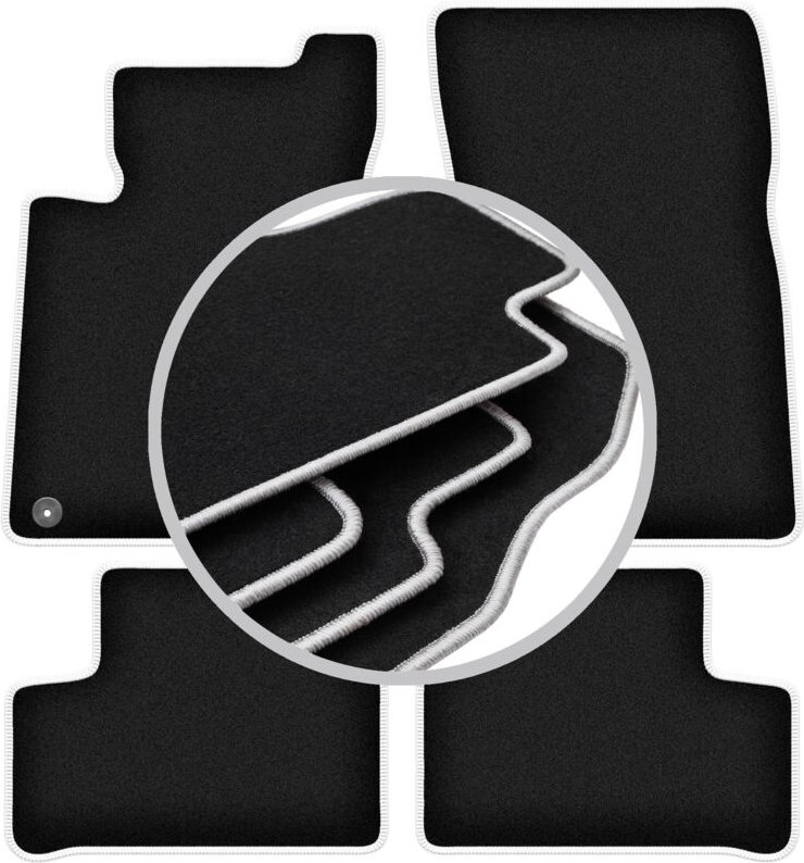 CARLUX-SILVER Autofußmatten für: Mercedes B W247 Minivan (2018-)