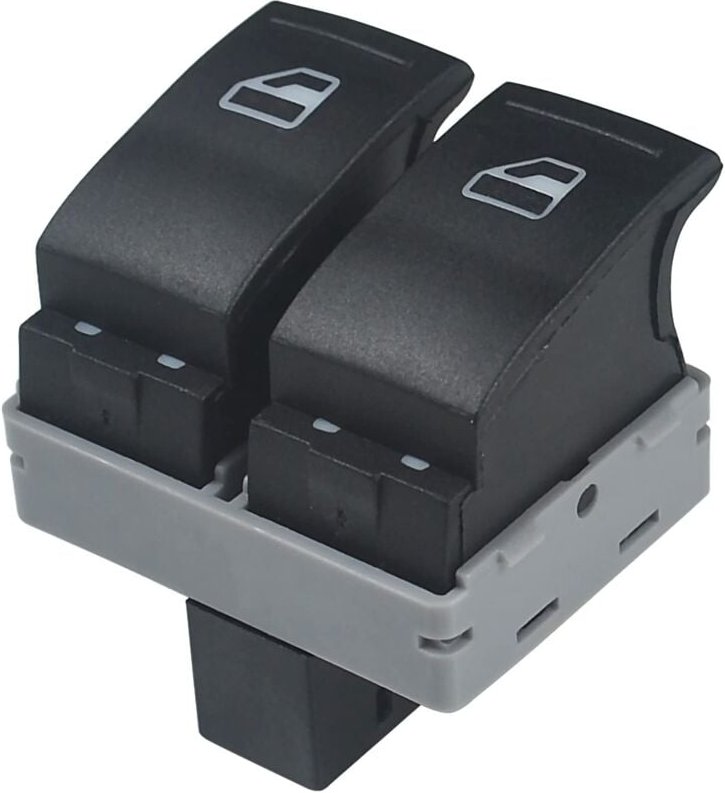 Fensterheberschalter, elektrischer Fensterheberschalterknopf 7E0959855A für Muvan T5 T6 2005-2009 Fahrerseite