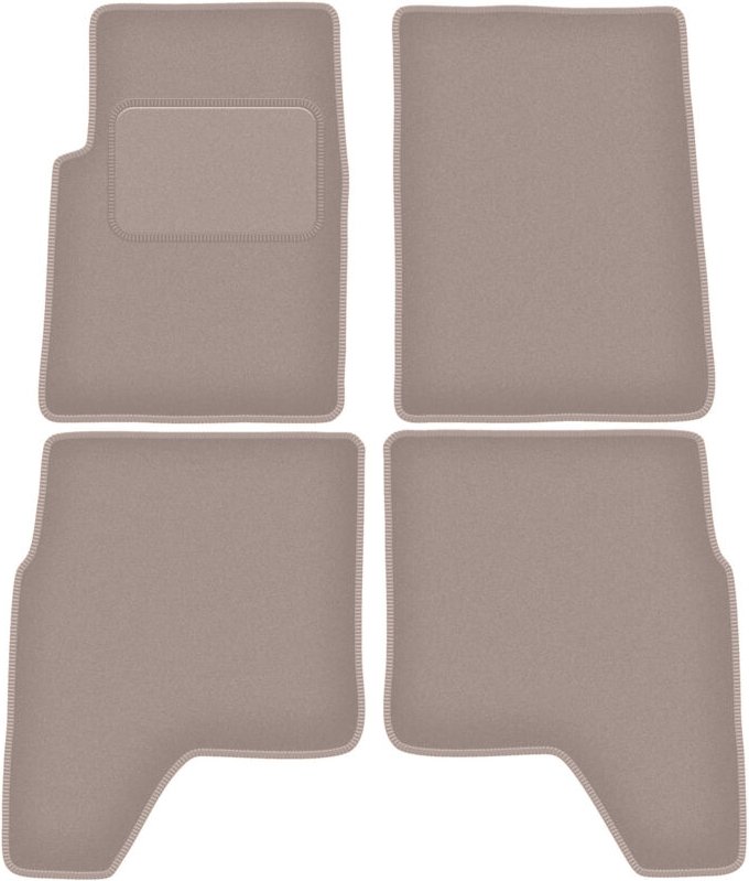 Beige Veloursmatten für: Hyundai Galloper Offroad (1991-2003)