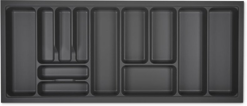 Thumbnail - So-tech - orga-box i Besteckeinsatz 1119 x 473 oriongrau mit Perlstruktur und Anti-Rutschbeschichtung für Tandembox Anta...