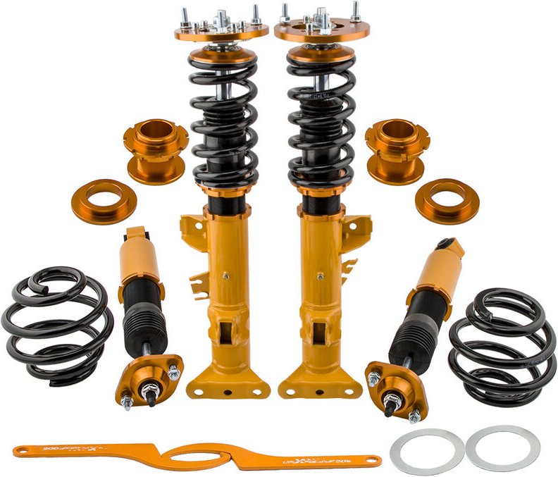 Gewindefahrwerk Für bmw E36 Compact 94-99 Pillow-Ball-Oberlager mit SturzplatteGewindefahrwerk for bmw 3er Compact E36 3...