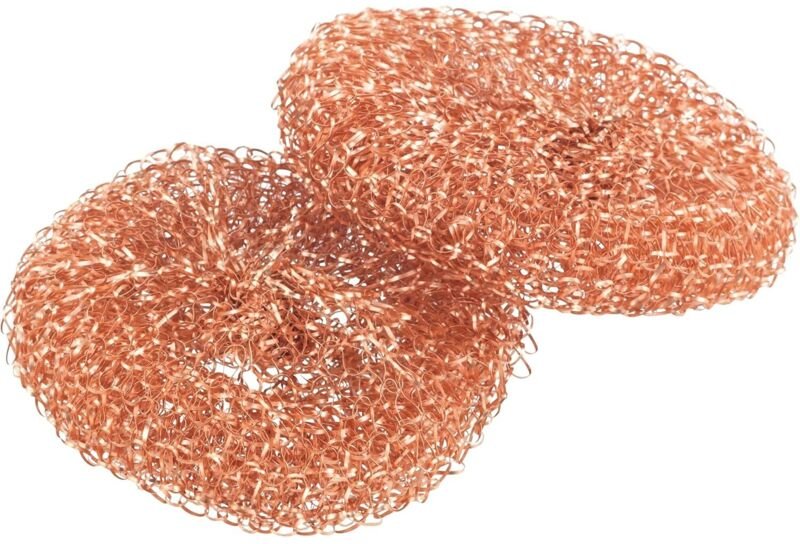 Linghhang - Set mit 2 Kupferschwämmen, Cobi Geschirrschaber, Kupferschwämme zur sanften Reinigung gegen Schmutz, für Ede...