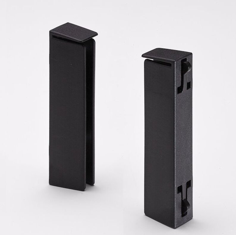 Hettich - Trennwandhalter für wohnliches Design, Kunststoff, schwarz