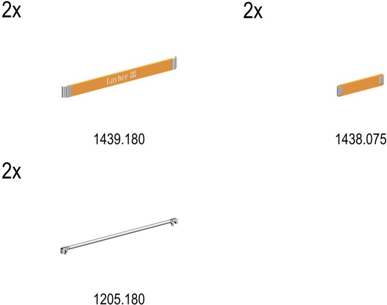 Layher Nachrüstset P2 für Gerüst Zifa 1406.210 auf 1406.310