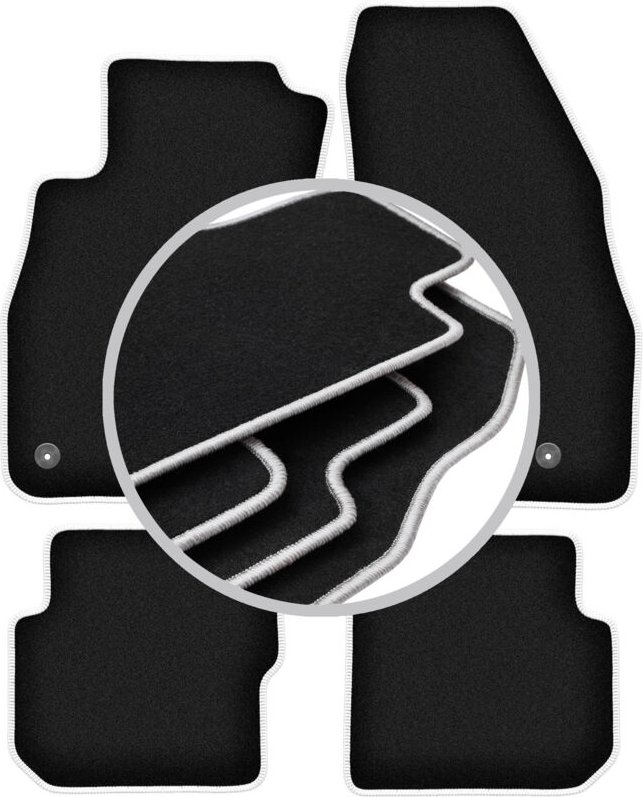 CARLUX-SILVER Autofußmatten für: Alfa Romeo Mito Fließheck (2008-2019)