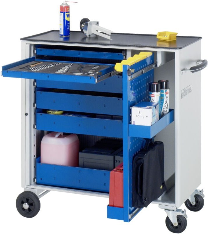 Werkzeugwagen mit 7 Schubladen Metall BxTxH 1025x520x1080mm - RAU