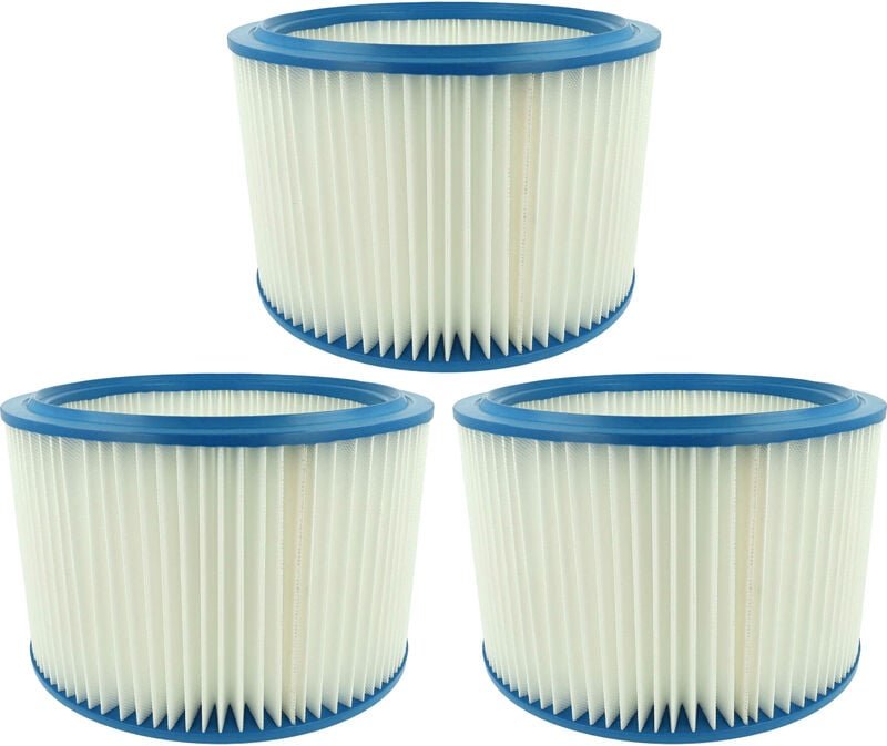 3x Filterelement Ersatz für Makita P-70225 für Nass-/Trockensauger - Feinstaubfilter - Vhbw
