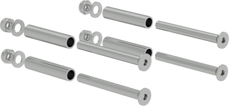 Munk - Günzburger Steigtechnik Montagesatz Hakenbefestigung für Holmhöhe 58 mm - 019320