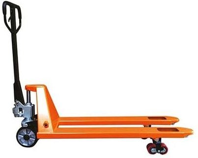 Matisère - Handhubwagen, orange – Gabeln 1150 x 540 mm, ideal für Europaletten – Tragfähigkeit 2500 kg – Alle Branchen -...
