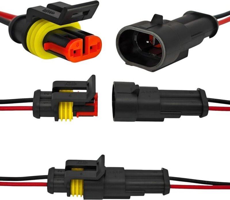 Stück Superseal 2-poliger wasserdichter hermetischer Stecker