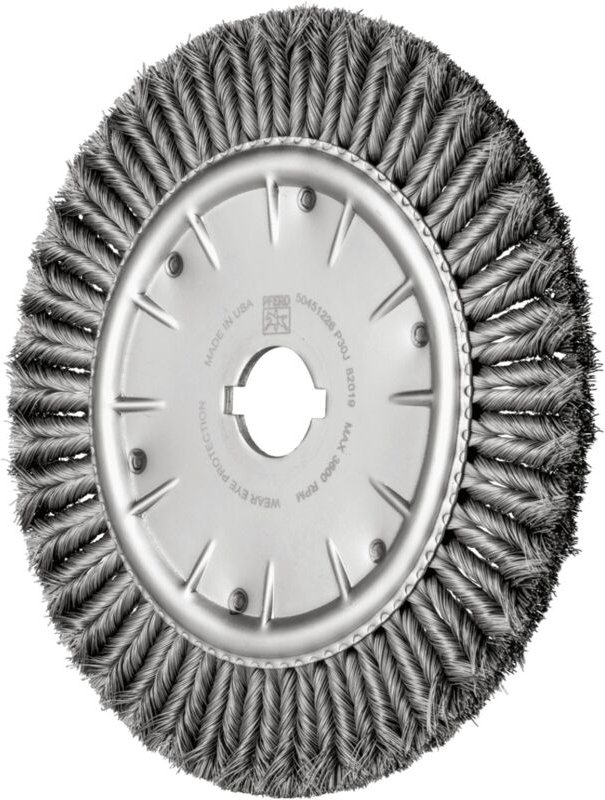 Combitwist Rundbürste gezopft rbg ø 355x20x50,8 mm Bohrung Stahl-Draht-Ø 0,50mm stationär - Pferd