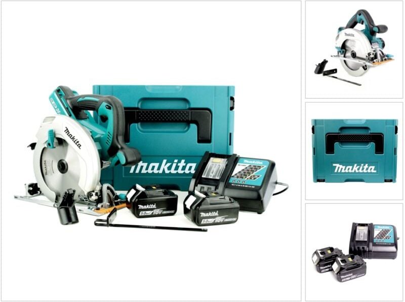 Makita - Kreissäge 36V lxt Ø190 mm (2x5,0 Ah) in makpac DHS710RTJ