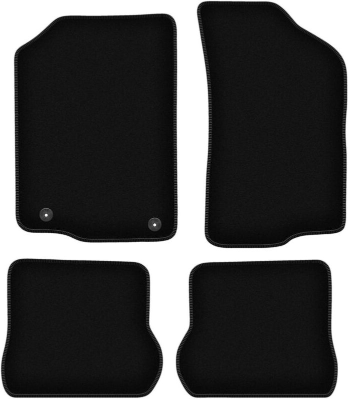 BASIC schwarze Veloursmatten für: Volkswagen Scirocco II Coupé (1981-1992)