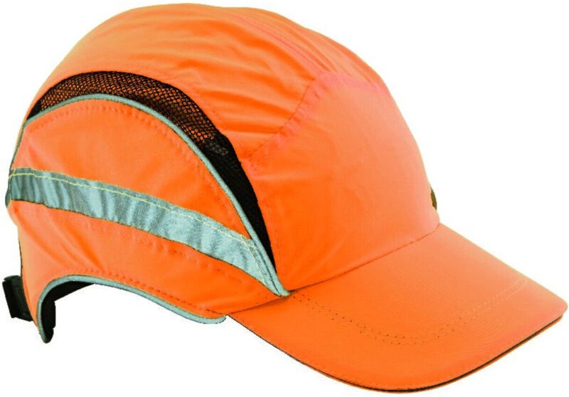 Safety Anstoßkappe First Base 3 Classic Hi-Vis 52-65cm orange Mikrofaser EN812:A1 EN471 - Scott