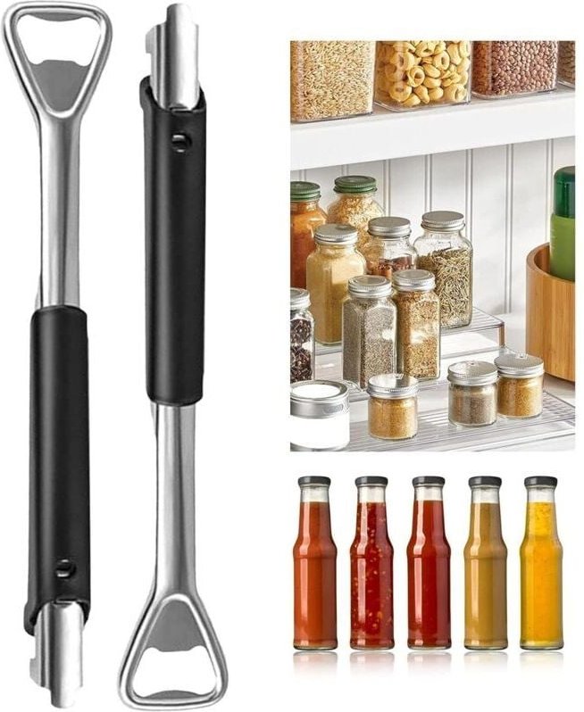 Multifunktionaler und wirtschaftlicher manueller Dosenöffner (2er-Pack) aus Edelstahl, ideal für ältere Menschen und Men...