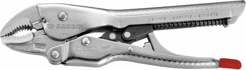 FACOM Zwingenzange mit automatischer Klemmung – gebogener Mehrzweckhaken 10" 580.10