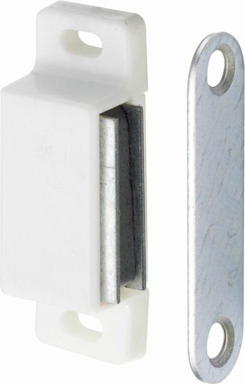 HSI - Magnetschnäpper, mit fester Platte, weiß, 5kg, 2 stk