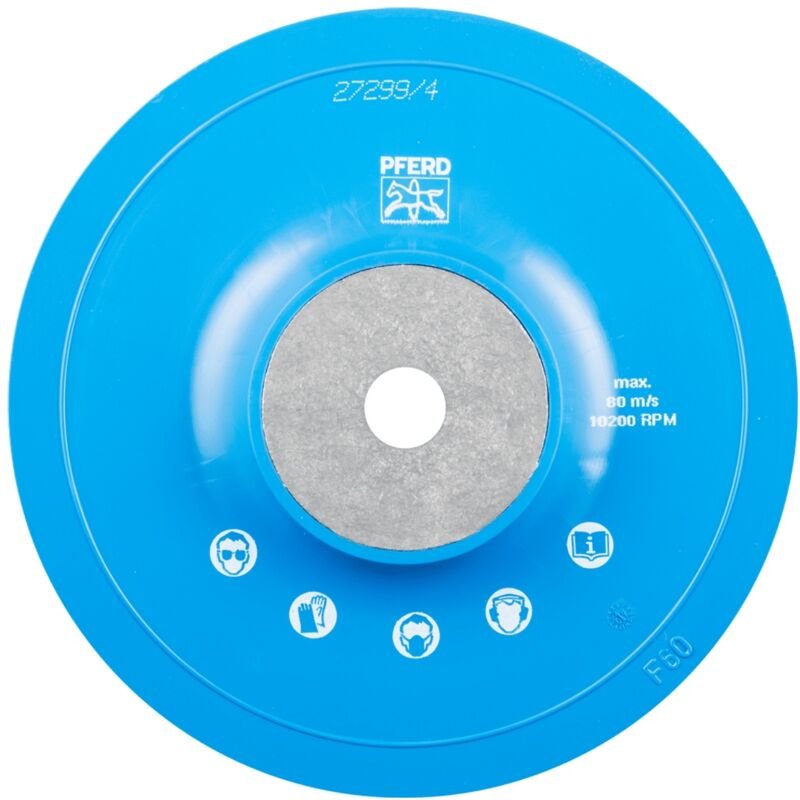 Stützteller mit Spannmutter ø 150 gt M14 für Winkelschleifer 150 - Pferd