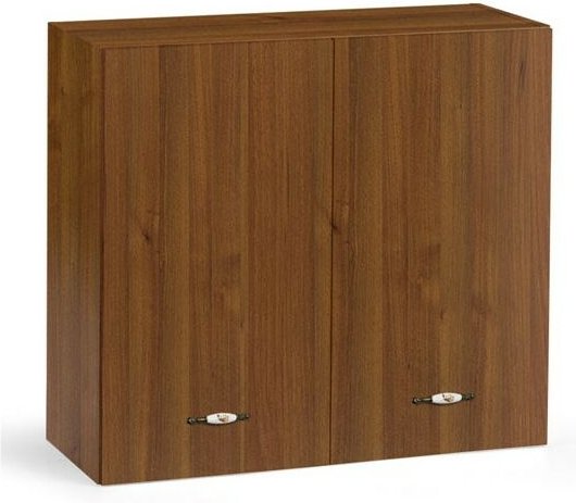 Wandschrank für Küche Nussbaum Antik Cm 80x32xh 72 mit 2 Türen