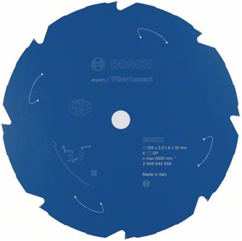 Bosch - Akku-Kreissägeblatt Expert for Fibre Cement, 305 x 2,2/1,6 x 30, 8 Zähne